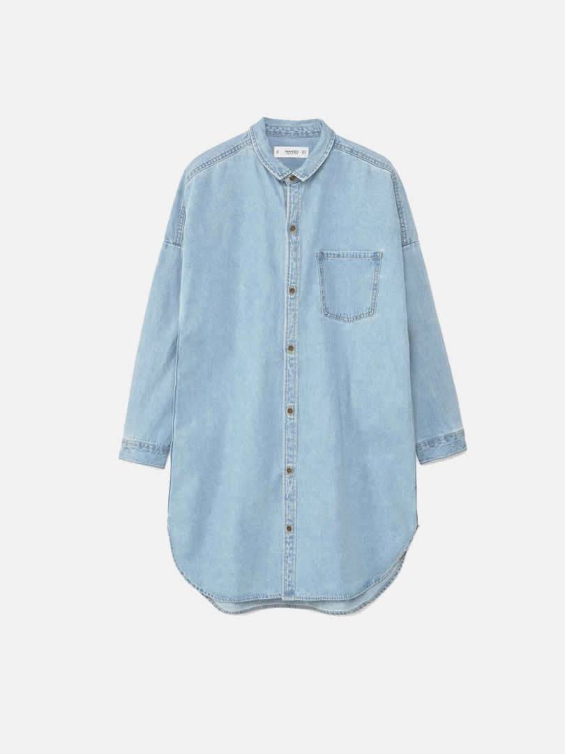 Denim Long Shirt