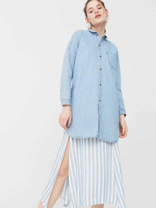 Denim Long Shirt