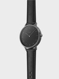 Black Leather Watch